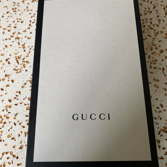 Gold Gucci Napa Crystal Mules - Picture 5 of 9